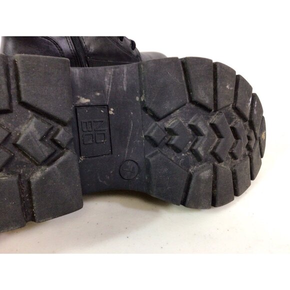 Grunge Combat Boots Lace Up Womens 7 - Picture 8 of 10